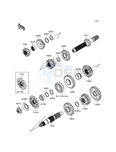 KX250F KX252AHF EU drawing Transmission