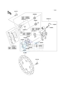 KVF650 D [BRUTE FORCE 650 4X4] (D1) D1 drawing FRONT BRAKE