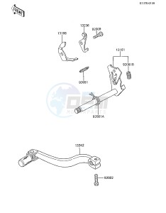 KX 80 E [KX80] (E2-E3) [KX80] drawing GEAR CHANGE MECHANISM -- 85 KX80-E3- -