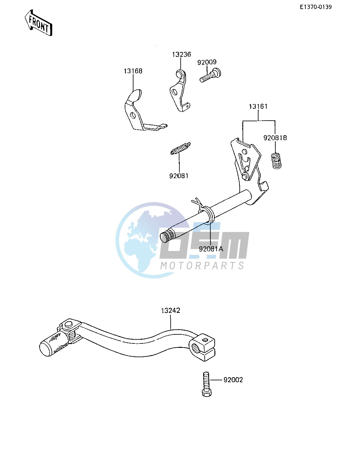 GEAR CHANGE MECHANISM -- 85 KX80-E3- -