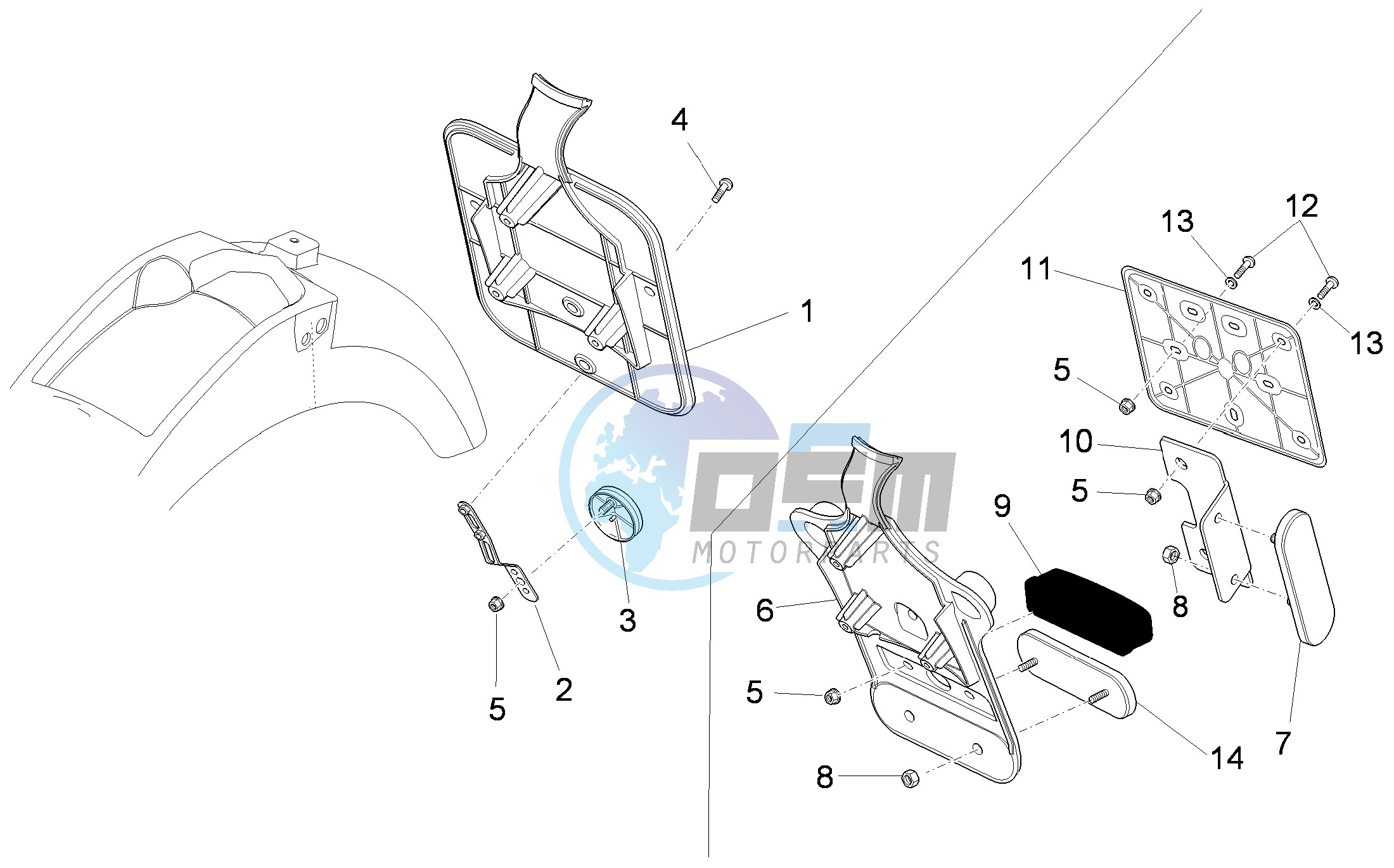 Rear body II- Plate holder