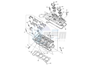 YZF R6 600 drawing CYLINDER HEAD