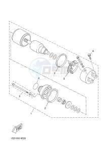 YP400R X-MAX 400 X-MAX 400 (1SD1 1SD1 1SD1) drawing STARTING MOTOR