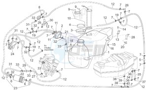 Scarabeo 125-150-200 (eng. Rotax) drawing Fuel tank - USA