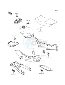 ZX 600 D [NINJA ZX-6] (D2-D4) [NINJA ZX-6] drawing LABEL