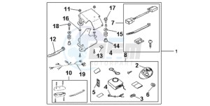 VFR800A9 Ireland - (EK / ABS MME) drawing AVERTO SECURITY KIT