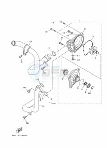 MT-10 MTN1000 (B5Y1) drawing WATER PUMP