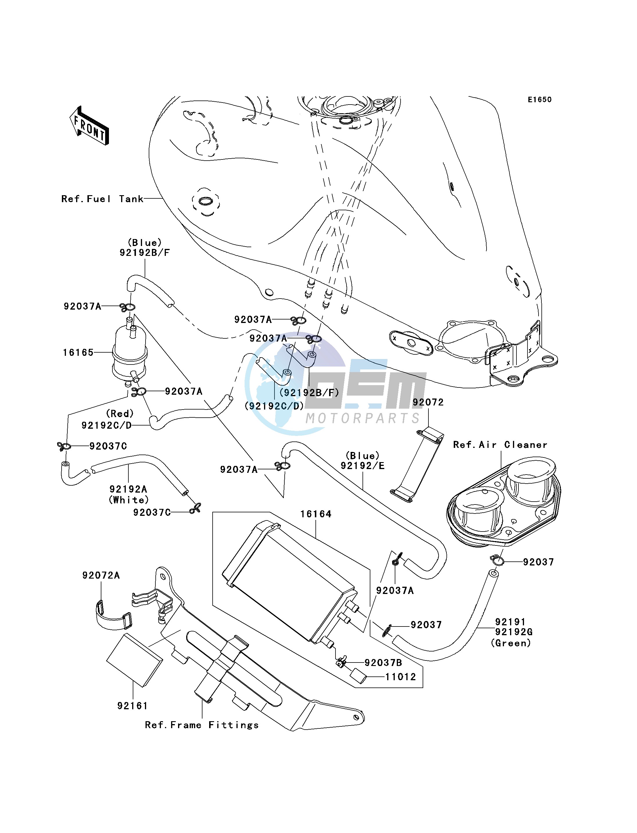 FUEL EVAPORATIVE SYSTEM-- CA- -