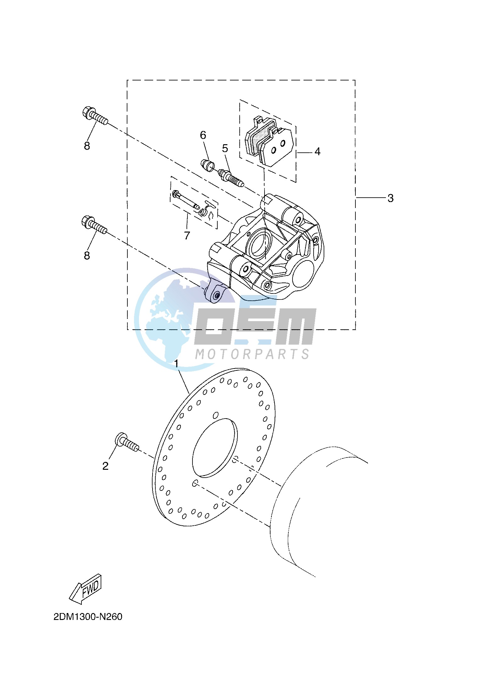 REAR BRAKE CALIPER