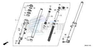 NC750SAG NC750S Europe Direct - (ED) drawing FRONT FORK