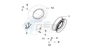 MIO 50 L5-L6 drawing REAR WHEEL /  CENTRAL STAND