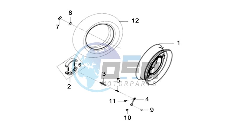 REAR WHEEL /  CENTRAL STAND