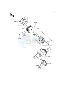 MULE 610 4x4 KAF400AGF EU drawing Crankshaft/Piston(s)