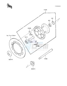 KX 250 C [KX250] (C1) [KX250] drawing FRONT HUB -- 83 KX250-C1- -