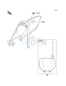 KX450F KX450D8F EU drawing Accessory