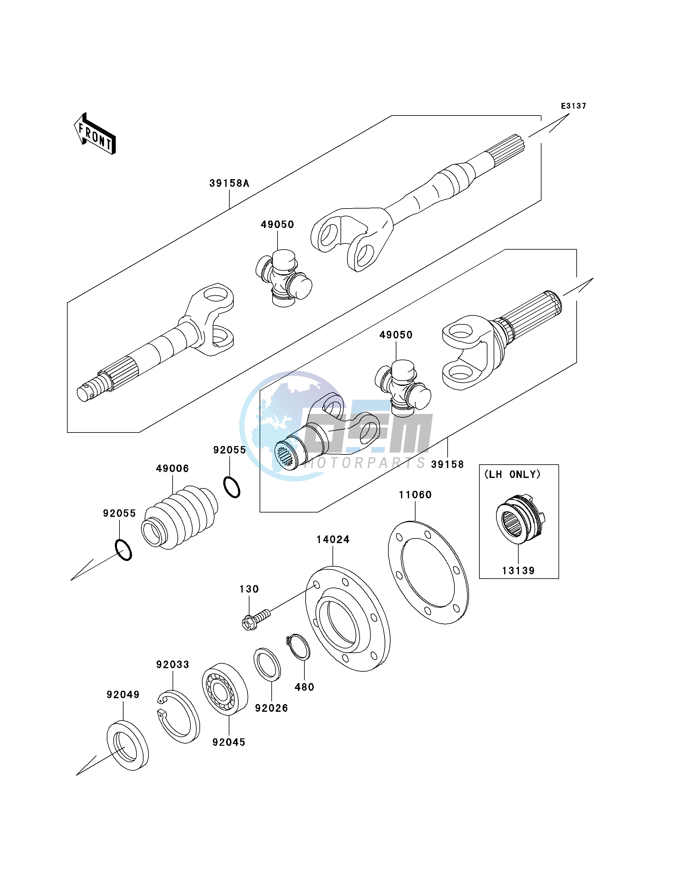 DRIVE SHAFT-REAR