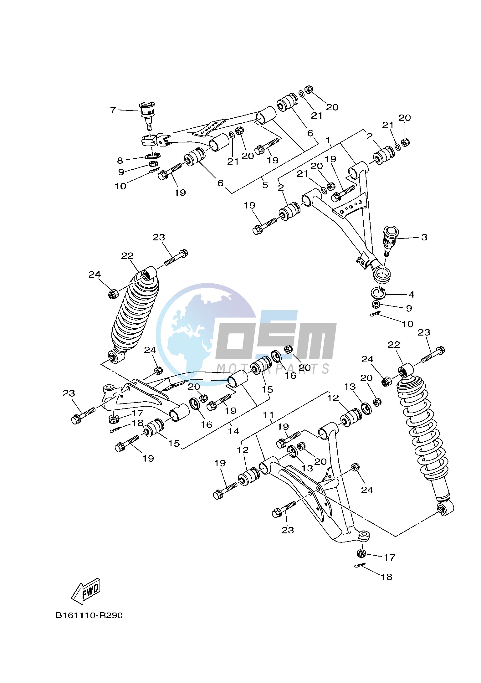 FRONT SUSPENSION & WHEEL