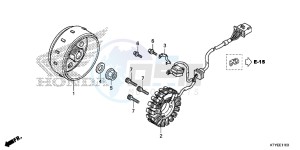 CBR125RSF CBR125RS E drawing GENERATOR