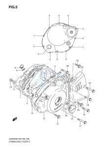 GZ250 (P3) drawing CRANKCASE COVER