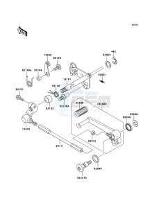 NINJA ZX-12R ZX1200-B4H FR GB GE XX (EU ME A(FRICA) drawing Gear Change Mechanism