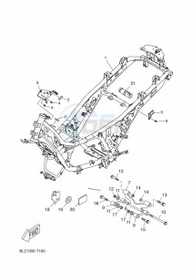 YP125RA XMAX 125 ABS (BL27) drawing FRAME