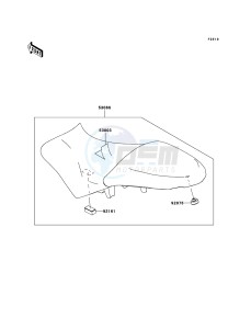 VERSYS_ABS KLE650DCF XX (EU ME A(FRICA) drawing Seat