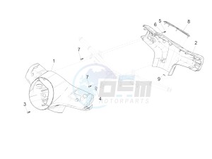 GTS 300 HPE 4T-4V IE ABS E4 (EMEA) drawing Handlebars coverages