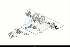 SYMPHONY ST 125 (XL12W1-EU) (E5) (M1) drawing CRANK SHAFT