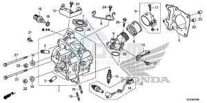 SH125ASG SH125D UK - (E) drawing CYLINDER HEAD