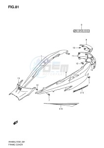 AN400 ABS BURGMAN EU drawing FRAME COVER