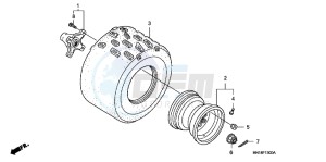 TRX400XC drawing REAR WHEEL