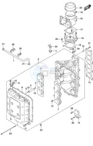 DF 300AP drawing Throttle Body