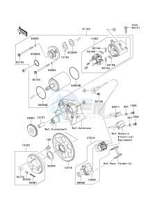 ZX636 C [NINJA ZX-6R] (C6F) D6F drawing STARTER MOTOR