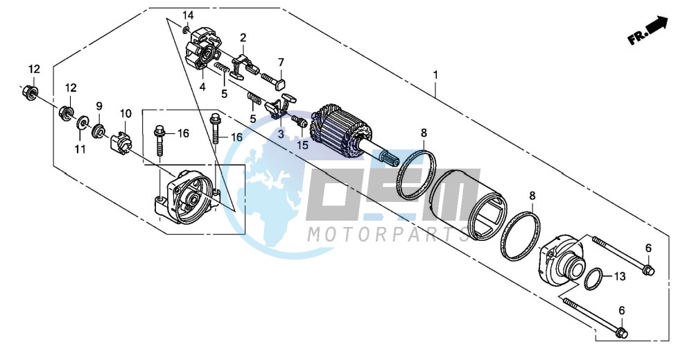 STARTING MOTOR (CBF600S8/SA8/N8/NA8)