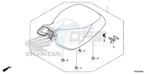 TRX420TE1E TRX420 ED drawing SEAT