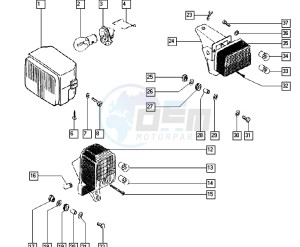 FLEXER_25-45kmh_K4-K7 50 K4-K7 drawing Head lamp-rear lamp