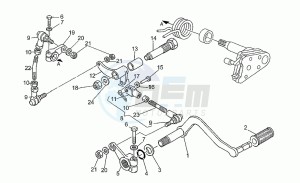 Nevada 750 Club Club drawing Gear lever