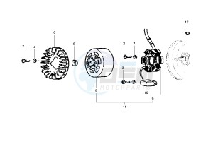 Liberty 50 drawing Flywheel magneto