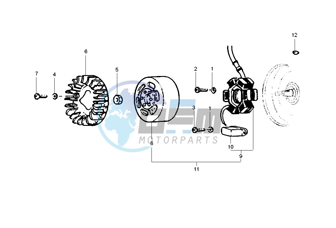 Flywheel magneto