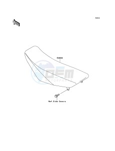 KX85/KX85-<<II>> KX85BDF EU drawing Seat