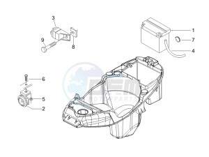 Liberty 50 4T PTT 2017 (B-NL) (B-NL) drawing Remote control switches - Battery - Horn