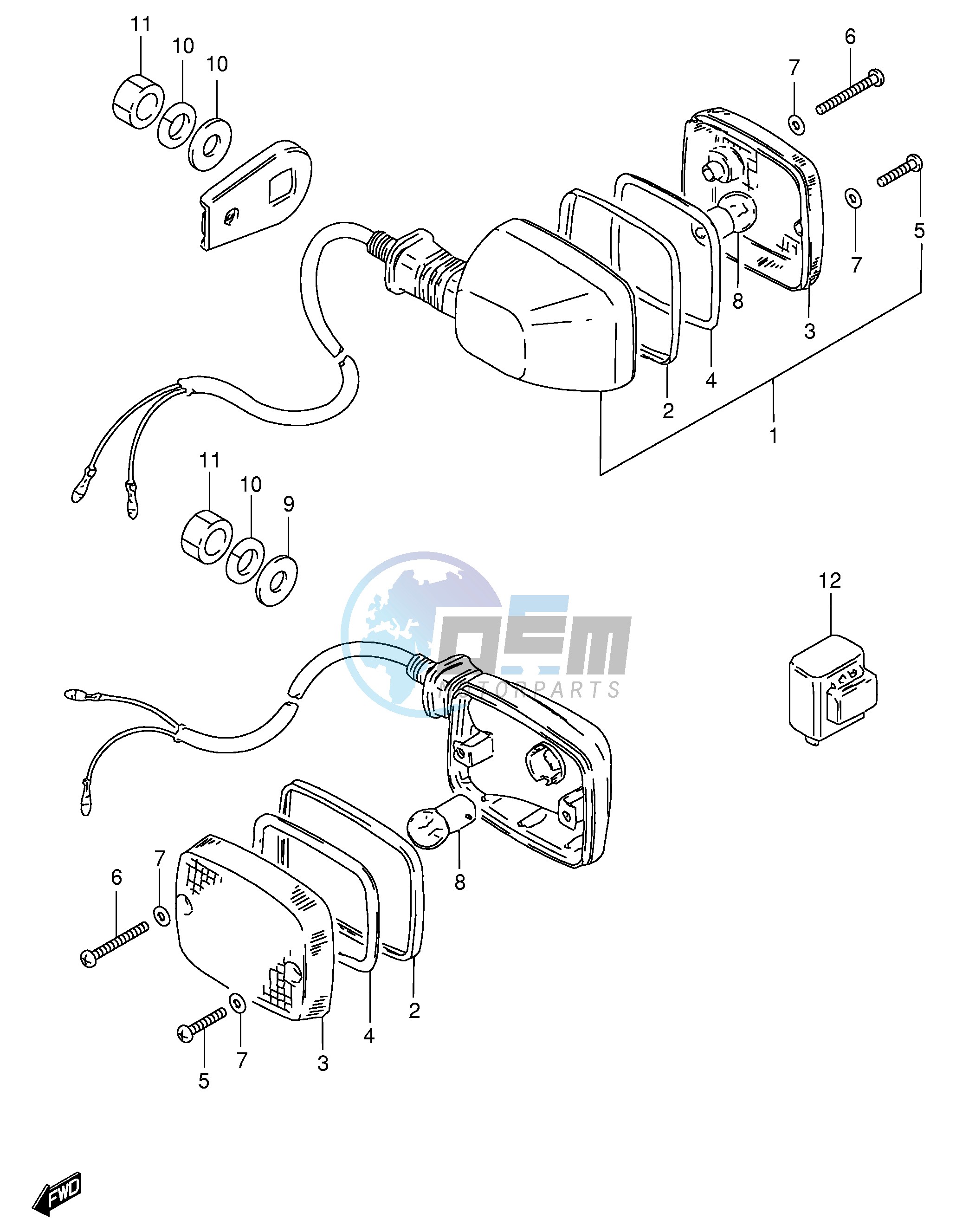 TURN SIGNAL LAMP (E30)