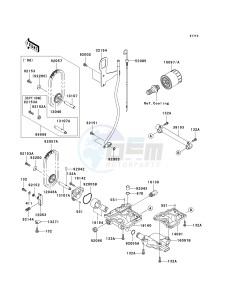 JT 1500 A [STX-15F] (A6F-A9F) A8F drawing OIL PUMP