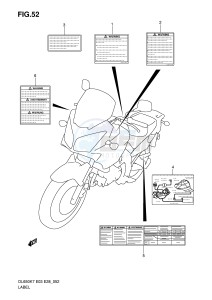 DL650 (E3-E28) V-Strom drawing LABEL (MODEL K7)