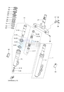 CW50 BW'S (5WWU) drawing FRONT FORK