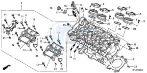 CBR1000RR9 Australia - (U / MME) drawing CYLINDER HEAD