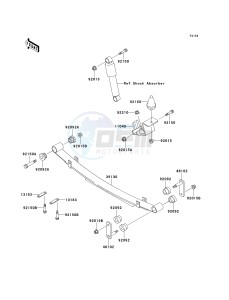 KAF 620 B [MULE 2520 TURF] (B6) [MULE 2520 TURF] drawing REAR SUSPENSION