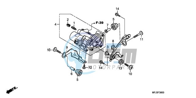 REAR POWER UNIT (CBR600RA)