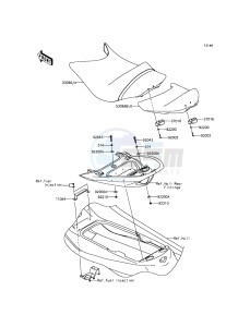 JET_SKI_ULTRA_LX JT1500KFF EU drawing Seat