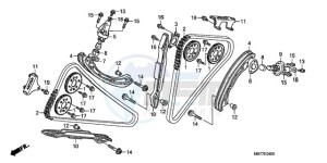 XL1000VA9 Ireland - (EK / ABS) drawing CAM CHAIN/TENSIONER